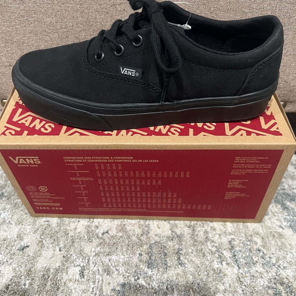 NWOT - Vans Black Sneakers